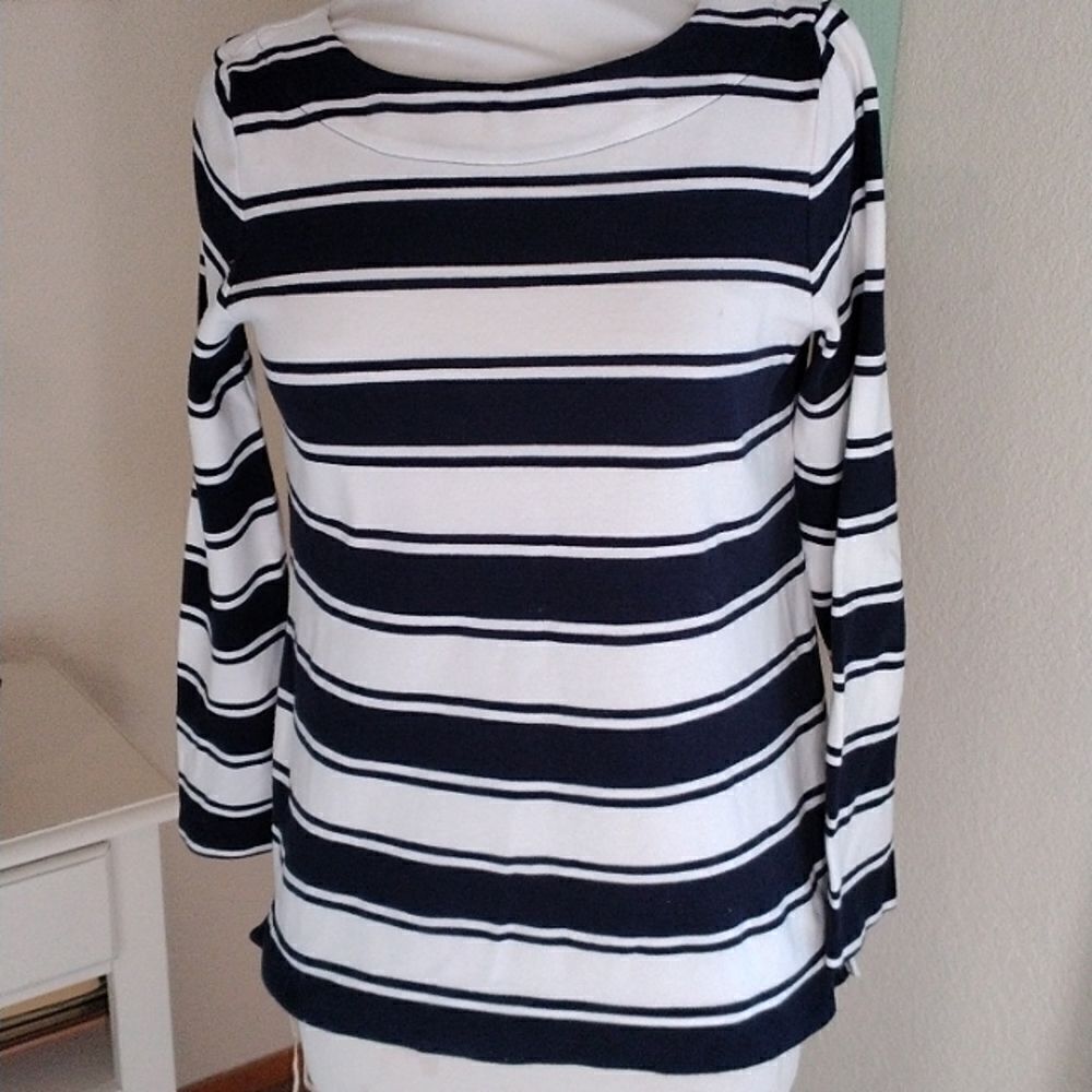 Talbots Striped Knit Top